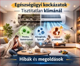 Egészségügyi kockázatok tisztítatlan klímánál!
